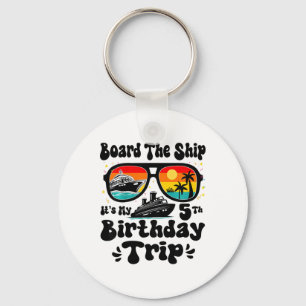Kids Board The Ship It's My 5th Birthday 5 Years O Key Ring