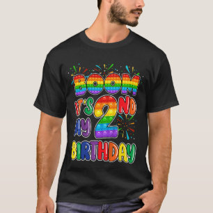 Kids Boom It's My 2nd Birthday Two Bubble Toy Pop T-Shirt