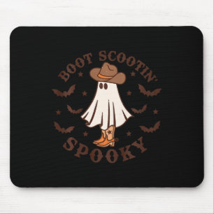 Kids Boot Scootin Spooky Western Halloween Retro F Mouse Pad