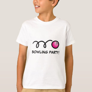 Kids bowling party shirts