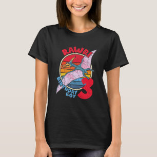 Kids Boy 3rd Birthday I Rawr Pterodactylus I Famil T-Shirt