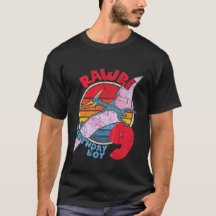 Kids Boy 9Th Birthday I Rawr! Pterodactylus I Fami T-Shirt