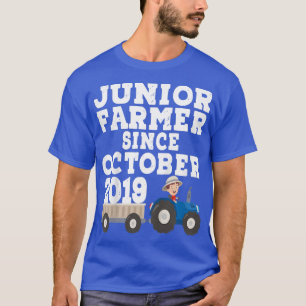 Kids Boy Junior Farmer Since October 2019 Birthday T-Shirt