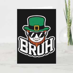 Kids Boys Bruh St Patricks Day _1 Card