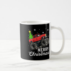 Kids Boys Christmas Monster Truck Kids Merry Chris Coffee Mug