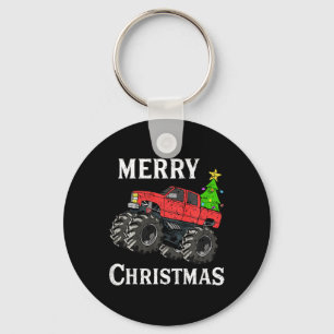 Kids Boys Christmas Monster Truck Kids Merry Chris Key Ring