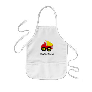 Kids Boys Construction Dumptruck Kids Apron