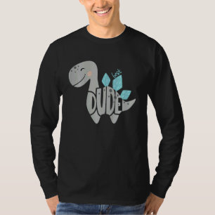 Kids Boys Dinosaur Best Dude Graphic T-Shirt