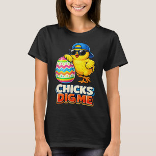Kids Boys Easter Cute Chicks Dig Me Easter Kids Bo T-Shirt