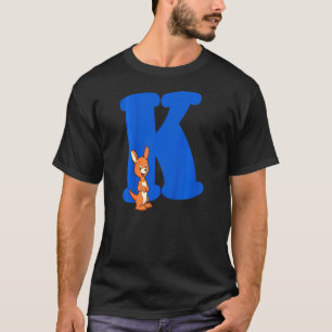 Kids Boys Girls Alphabet Capital Letter K Initial T-Shirt