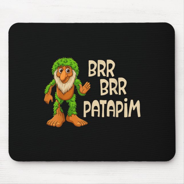 Kids Boys Girls Meme Italian Brainrot Brr Brr Pata Mouse Pad (Front)