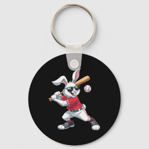 Kids Boys Happy Easter Bunny Playing Bysebyll East Key Ring