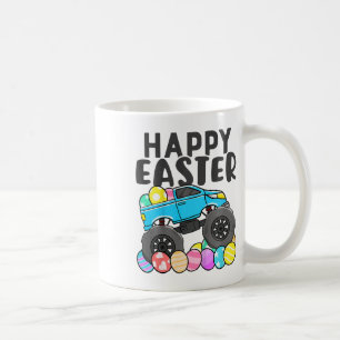 Kids Boys Happy Easter Monster Truck Easter Eggs T Coffee Mug