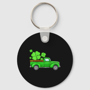 Kids Boys Happy St Patricks Day Vintage Wagon Truc Key Ring