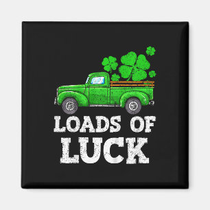Kids Boys Happy St Patricks Day Vintage Wagon Truc Magnet