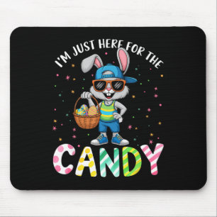 Kids Boys Im Just Here For The Candy Easter Kid Bo Mouse Pad