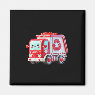 Kids Boys Kawaii Valentine Red Recycling Trash Tru Magnet
