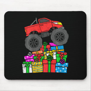 Kids Boys Monster Truck Christmas Toddler Kids  Mouse Pad