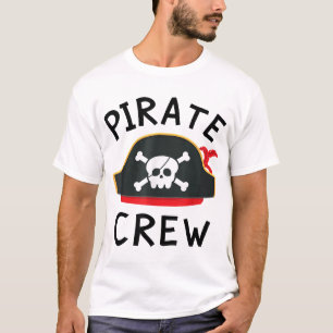 Kids Boys Pirate Crew Birthday Party Supplies T-Shirt