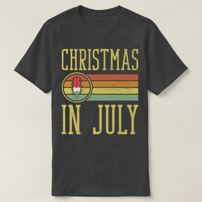 Kids Boys Retro Xmas Ice Tree Light Beach Christma T-Shirt (Design Front)