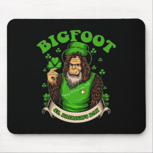 Kids Boys St Patricks Day Bigfoot Shamrock Toddler Mouse Pad