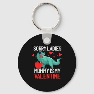 Kids Boys Valentines Day Shirt Sorry Ladies Mommy Key Ring