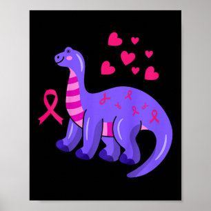 Kids Breast Cancer Awareness Shirt Toddler Pink Ri Poster