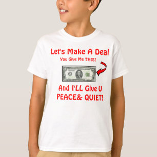 kids bribery t-shirt