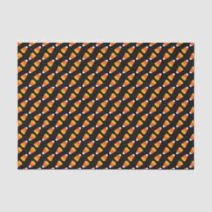 Kids Bright Orange Halloween Candy Corn on Black Tissue Paper