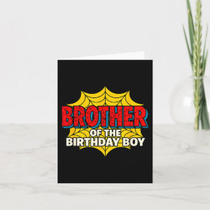 Kids Brother Of The Birthday Boy Sder Theme Party Card