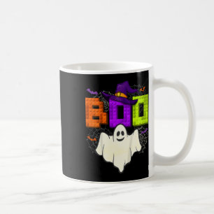 Kids Building Bricks Boo Halloween Ghost Witch Gro Coffee Mug