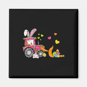 Kids Bulldozer Easter Bunny Eggs Cute Truck Boys T Magnet
