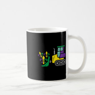 Kids Bulldozer Mardi Gras Cute Toddler Kids Boys  Coffee Mug