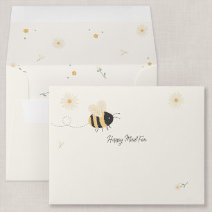 Kids Bumble Bee Happy Mail Personalised Envelope