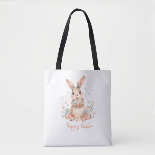Kids Bunny Easter Egg Hunt Tote Bag. Bag