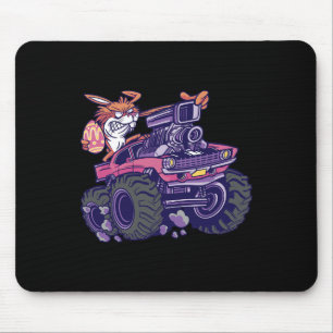 Kids Bunny Happy Easter Monster Truck Lovers Kids Mouse Pad