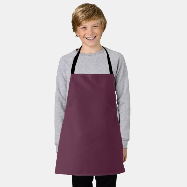 Kids Burgundy Apron (Worn)