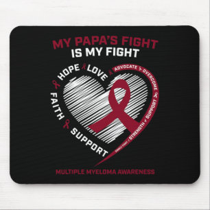 Kids Burgundy Blood Cancer Papa Multiple Myeloma A Mouse Pad