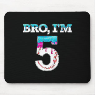 Kids Bysebyll Drip Bro I'm 5 Years Old 5th Birthda Mouse Pad
