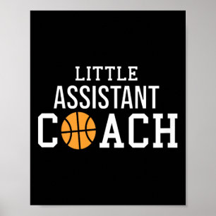 Kids Bysketbyll Coach Gift For Child Istant Coach Poster