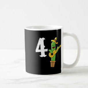 Kids Cactus Lover Mexican 4th Birthday Gift Cinco  Coffee Mug