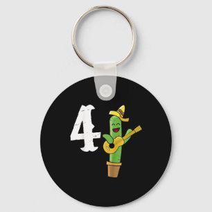Kids Cactus Lover Mexican 4th Birthday Gift Cinco  Key Ring