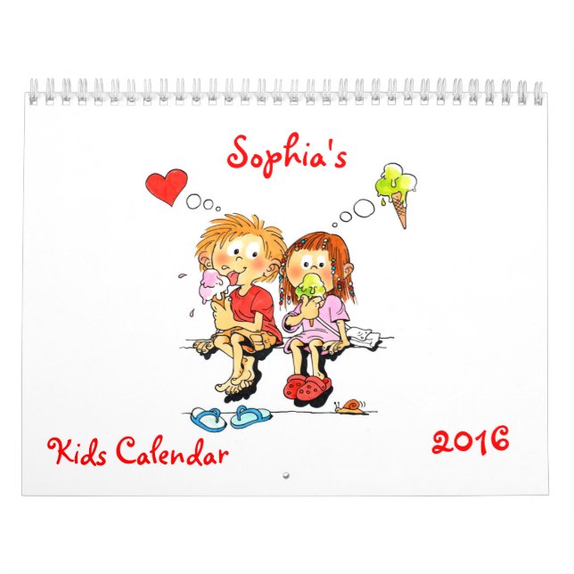 Kids Calendar 2016 - Funny Calendar For Kids (Cover)