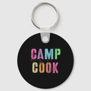 Kids Camp Cook Chef Camping Cooking Team Vintage B Key Ring