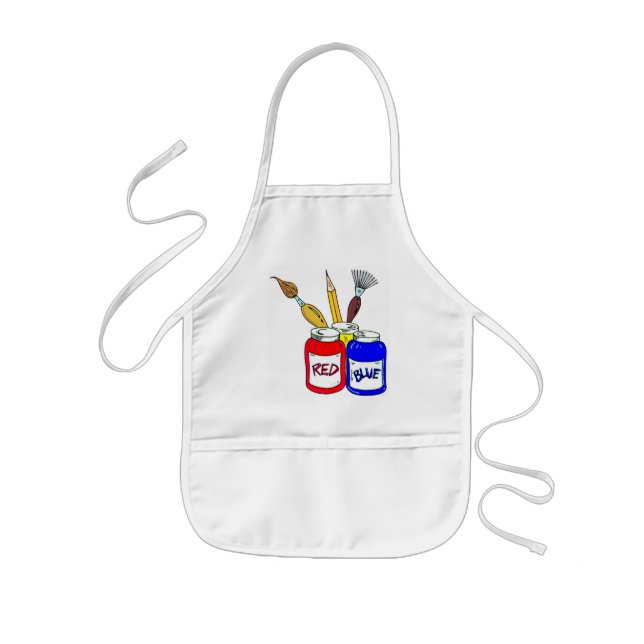 Kids can be Artist Too Kids Apron (Front)