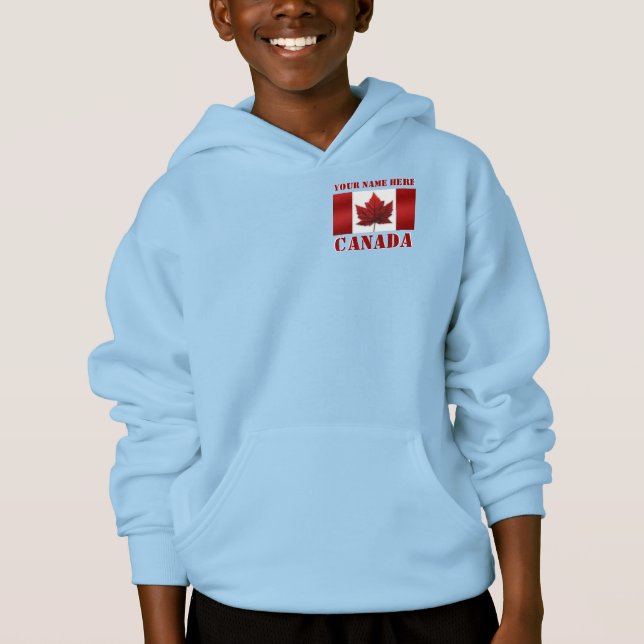 Kid's Canada Jacket Kid's Personalised Hoodie (Front)