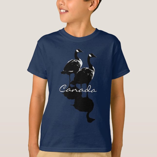 Kid's Canada T-shirt Canada Geese Kid's Souvenir (Front)