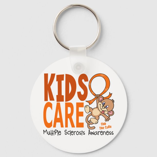 Kids Care 1 Multiple Sclerosis MS Key Ring (Front)