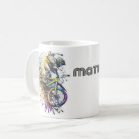 Kids cartoon Bike BMX. Extreme adventure boy rider