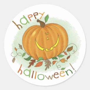 Kids Cartoon Pumpkin Sticker